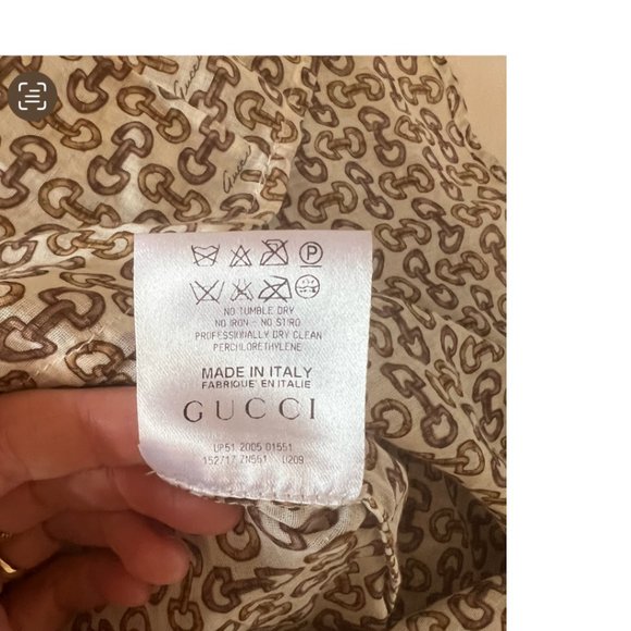 Gucci Horsebit Print Cotton Lawn Tunic Top - Picture 10 of 16